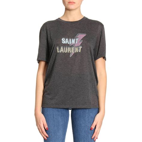 ysl grey t shirt womens|st laurent t shirts for women.